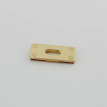20pcs 44X16mm Zlato, Srebro Ton kvadrat prehod za torbici vrečke trakov zapestnica pasu povezavo kovine,zlitine obročki z vijaki