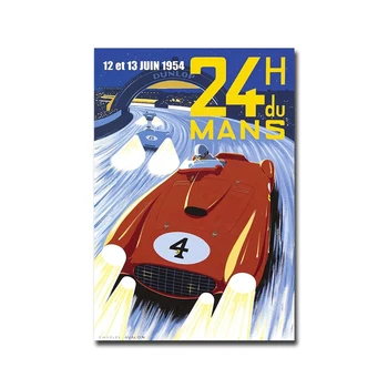 24 Ur Le Mansa, Plakat, Slikarsko Platno, Tiskanje Nordijska Doma Dekor Stenskih Slikah, Za Dnevna Soba Brez Okvirjev