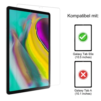 2PCS Kaljeno Steklo Zaščitno folijo Za 2019 Samsung Galaxy Tab S5e 10.5 SM-720 SM-T725 Zaščitnik Zaslon Zaščita za Steklo