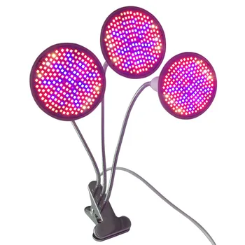 3-Glavo 200 Celoten Spekter LED Rastlin Raste Svetloba Svetilke Posnetek Zelenjave UV IR E27 za Notranja Hidro Soba Žarnica Cvet toplogrednih šotor