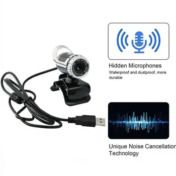 360-Stopinjski HD Spletna Kamera Spletna Kamera Webcam, USB Za Računalnik, Prenosni Mikrofon Za Skype Youtube Prenosni RAČUNALNIK, Fotoaparat T9G1
