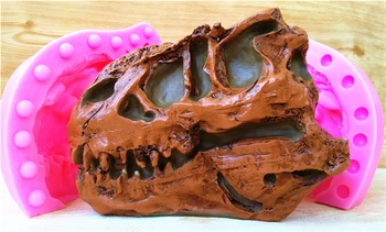 3D Dinozaver Lobanje Silikonsko Plesni Vlažilne Torto Plesni Čokoladni Bonboni, Milo Sveča Orodje Kuhinja Pečemo Brezplačna Dostava