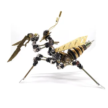 3D Kovinski Insektov Puzzle Model DIY Mehanske Bogomolke Montažo Komplet za Sestavljanje Modelov Otrok Božično Darilo 2020 Nov Prihod