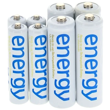 4/10/16/20/24/32/50pcs AA 3300mAh + AAA 2000mAh 1,2 V Ni-Mh Energijo Baterije Bele barve Celic