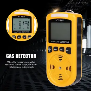 4 v 1 Detektor Plina Kisik O2 H2S Ogljikovega Monoksida CO Vnetljiv Plin Analyzer Monitor Strupenih Plinov in Škodljivih Plinov Detektor