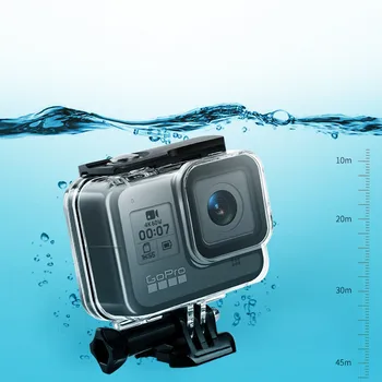 45M Potapljanje Vodotesno ohišje za Gopro hero 8 črna kamera zaščitne lupine stanovanjskih primeru za go pro 8 za vodne športne aktivnosti