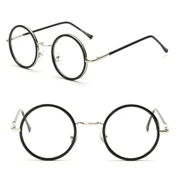 45mm Letnik Krog Spomladanski Tečaji Eyeglass Okvirji Kratkovidnost je lahko Polno Platišča Očala Očala Računalnik Anti Rx lahko