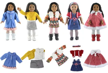 5 nastavite 18 inch lutka obleko obleko, ročno izdelana obleka za 18 inch lutka Ameriški Lutka Princesa Obleko Veliko Slog za Izbiro