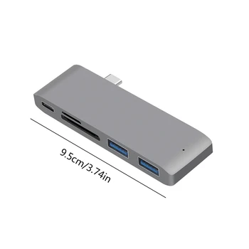 5-v-1 USB-C VOZLIŠČE Tipa c Card Reader Adapter Tip-c Hitrost Prenosa Zamenjava za 13/15inch MacBook Pro 2016