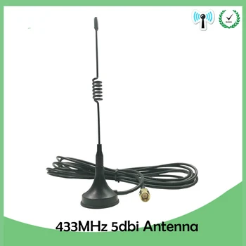5dbi 433Mhz Antena 433 MHz antena GSM SMA Moški Konektor z Magnetno bazo za Ham Radio Signal Booster Wireless Repeater