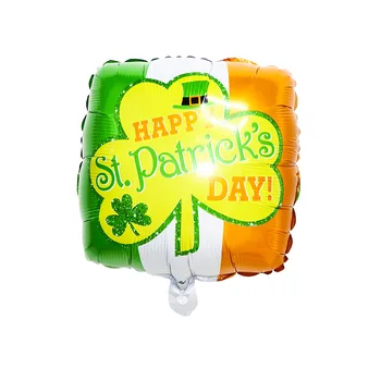 5pcs/veliko Zeleno Vesel St Patricks Day Pivo Stekla Folija Baloni Srečen težki sovražen Star Srce Helij Irski Okraski Stranka