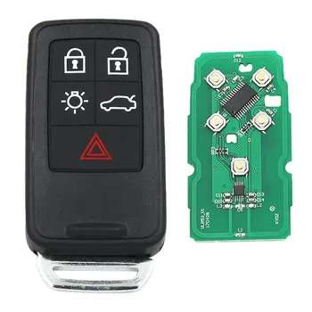 5PCS X 5 gumbi Smart Remote Ključ za Volvo XC60 S60 S60L V40 V60 434mhz id46 Čip, NAJBOLJŠE KAKOVOSTI