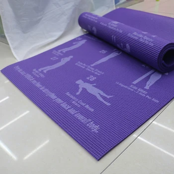 6 mm PVC Anti-slip Preprogo, Fitnes, Gimnastika Položaj Sliko Nazaj Predstavljajo Joga Mat