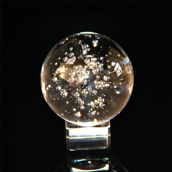 60mm Kristalno Steklo Žogo Umetno Kristalno Steklo Žogo Področju Dekoracijo Kitajski Slog Feng Shui Okrasitev Žogo Dodatki Darilo