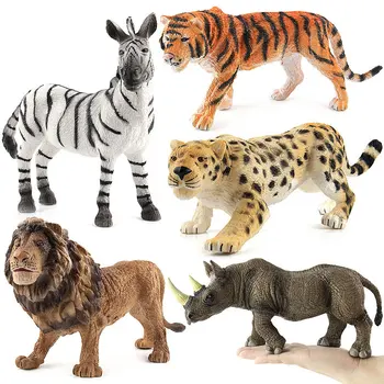 8 Stilov Velika Velikost Divjih Živali Tematskih Model Igrača Set Plastičnih Igra Igrače figuric Dekorativni Zbiranja Igrač za Otroke Darilo.