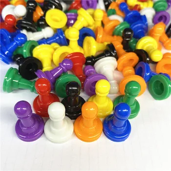 96 Kosov Plastike Kmeta, Šahovske Figure, za družabne Igre Dodatek Paket, Komponente, Namizni Označevalcev, Umetnosti in Obrti 8 Barv