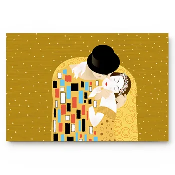 A Predelava Na Gustav Klimt, Ki Jih Poljub Kopel Odeje Non-Slip Preproga Vrata Mat Kopalniške Opreme