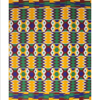 Afriške Originalni vosek bombaž Visoke kakovosti afriške tkanine vosek kente tiskanja tkanine 2020 najnovejše 6yards sukanca za šivanje tkanine