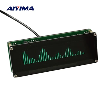 AIYIMA VFD Glasbe, Audio Spektra Kazalnik 15 Indikator Nivoja VU Meter Natančno Ura Hitro Nastavljiv AGC Način Primeru