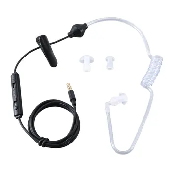 Akustični Radiation Protection Anti-Sevanje FBI Slušalke Zrak Cevi za Prostoročno uporabo Slušalke z Mikrofon Nadzor Glasnosti Uho Kavelj