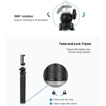 APEXEL Podaljša Prilagodljiv SLR Nastavek za Profesionalne 360 Vrtenja Vertikalnega Streljanje Telefon stojalo Držalo za Gopro Sony, Nikon telefon