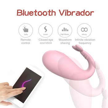 APLIKACIJO Bluetooth, Dildo, Vibrator Brezžični Vibracijske Hlačke Sex Igrače za Ženske G Spot Klitoris Stimulator 8 Načini Odraslih Igra, Seks Igrače