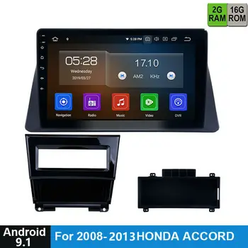 Avto GPS radio Android 9.1, primerna za Honda Accord8 2008-2013 za radijsko navigacijo, ki multimedijski predvajalnik DVD-jev polno stik unit10.1 palca
