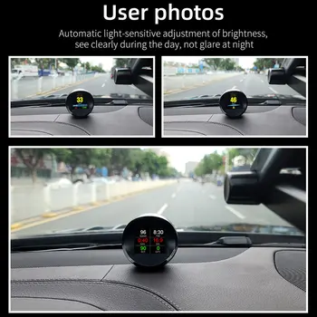 Avto je HUD, Head-Up Zaslon OBD2+GPS Dvojni Sistem Smart Profil HD Zaslon Vožnje Spremenjen merilnik Hitrosti, Digitalni LED Meter Alarmni Sistem
