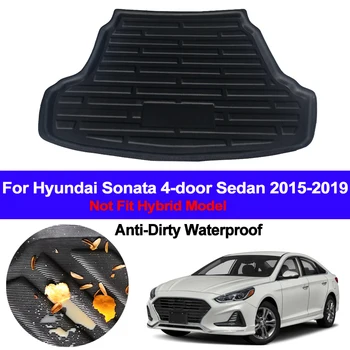 Avto Zadaj Boot Tovora Linijskih Pladenj Trunk Talne Preproge Predpražniki Preproge Pad Anti-umazano Za Hyundai Sonata 2016 2017 2018 2019 Limuzina