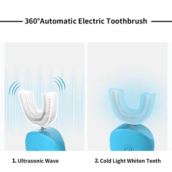 Avtomatske Elektronske zobna ščetka USB Polnilne Sonic Električni Zobe Ščetka Zob Zob Nepremočljiva 4 Načini za Otroke