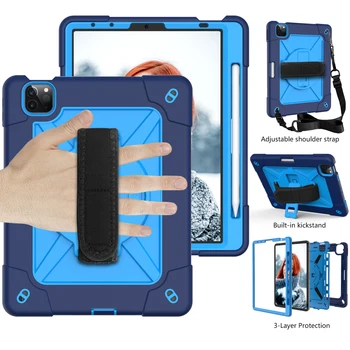 Baby Safe Težka Silikonsko Ohišje Za iPad Zraka 4 Air4 2020 za 10,9-palčni Stojalo Pokrov Funda Tablet Oklep Primeru Rami Roko