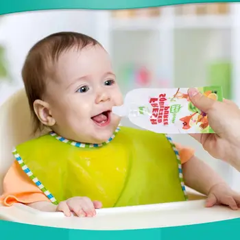 Baby Večkratno uporabo prehranskih Dopolnil Vrečko Domače Pire Prenosni Sadja in Zelenjave, Hrane Torbica 8 Pack
