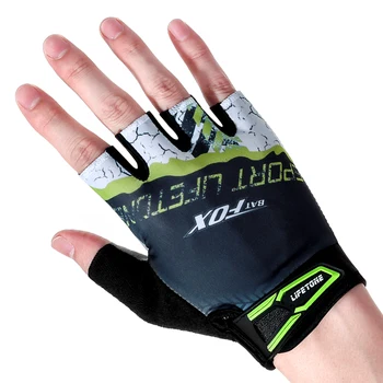 BATFOX najnovejši kolesarske rokavice, kolesarske rokavice ženske, Moške kolesarske rokavice Pol Prsta velikost:M-L-XL kolesarjenje na prostem Stroj Kolesarske rokavice