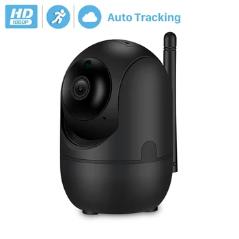 BESDER 1080P Auto Tracking PTZ AI IP Kamera, WiFi Cloud Storage CCTV Domov Nadzor WiFi Kamera dvosmerni Audio IR Nočno opazovanje