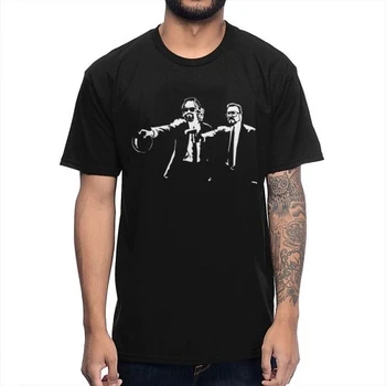 Big Lebowski Stari Spoštuje Walter Pulp Fiction T Shirt Smešno, Edinstveno obliko Moškega T-Shirt Bombaž Velika Velikost Camiseta