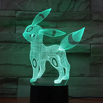 BOCHSBC Pisane Risanke 3D Iluzije Luči Akril Noč Svetlobe se Dotaknite Spreminjanje 7 Barv namizne Svetilke Umetnosti Svetlobe Lampara