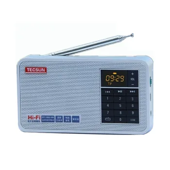Brezplačna Dostava Tecsun X3 UKV stereo radio / MP3 predvajalnik, prenosni zvočnik kartico Kovinski prekinitveno točko pomnilnika, igrajo ura fm radio