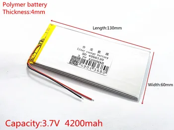 Brezplačna dostava za 3,7 V litij-polimer baterija 4060130 tablet baterije 4200 mah mobilne moč