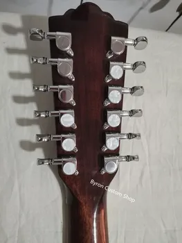 Brezplačna dostava za nadgradnjo ebony F512 kitara naravnih trdna cedre jumbo akustična električna trdno kitara guild slog 12 string kitare