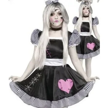Brezplačna Dostava za Poroko Duha Nevesta Cosplay Voodoo Doll Noša Halloween Kostumi za Ženske Odraslih Anime Cosplay Dekleta Vampir
