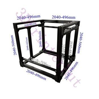 Brezplačno DHL dostave, BLV mgn Cube 3D Tiskalnik za ekstruzijo Aluminija Okvir Celoten Kit w/ Matice Privijte Nosilec Kotu F/ CR10 365 mm Ž višina
