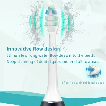 Celotno LCD Zaslon Nepremočljiva Ultrazvočno Sonic Električna zobna ščetka za ponovno Polnjenje Zobno Ščetko z Zamenjavo Glavo Zob za Odrasle
