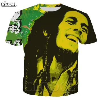 CLOOCL Reggae Pevec Avtor Bob Marley T-shirt 3D Tiskanja Tshirt Moški Ženske Kratek Rokav Harajuku T Majice, Trenirke Vrhovi