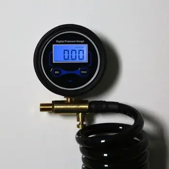 Deflator Inflator manometer Zaslon za Črpalka Zrak w 3m Razširitev Tuljavo Cev X4YD