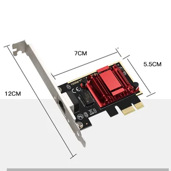 DIEWU TXA092 PCIE Kartico 2.5 Gbps Gigabit mrežne Kartice 10/100/1000Mbps RTL8125b RJ45 Ethernet mrežno Kartico PCI-E Omrežna kartica