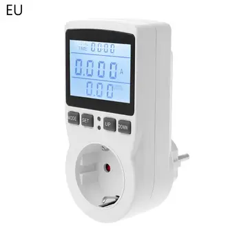 Digitalni Merilnik Moči Vtičnico EU/ZDA/VB Plug Energijo Merilnik Trenutne Napetosti Watt Stroški Električne energije za Merjenje Monitor Moč Analyzer