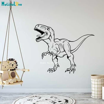 Dinozaver Dino T-Rex Živali Otroci Soba Stenske Nalepke Fantje Starodavne Živali, Freske Vinilne Nalepke Zidana Art Dekor Izmenljive YT5706