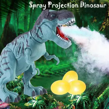 Dinozaver Tyrannosaurus Rex Živali Električni Hoja Živali, Igrače Nižja O Jajce Spray Projekcija za Otroke Božično Darilo