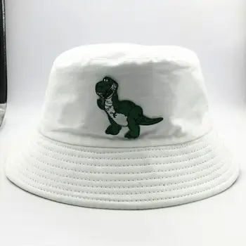 Dinozaver vezenje bombaž Vedro Klobuk Ribič Klobuk na prostem, potovanja klobuk Sonce Skp Klobuki za otrok moški Ženske
