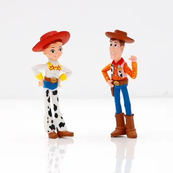 Disney Risanke Luštna Igrača Zgodba 4 WOODY Jessie Forky Buzz Lightyear Vinil Dejanje Slika Zbirateljske Model Igrače za Otroke Darilo